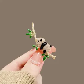 Fashionable Cute Panda Shaped Brooch